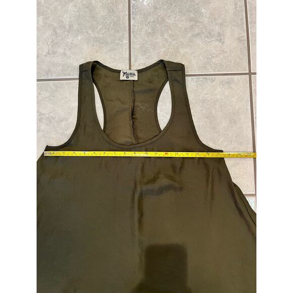 Show Me Your MuMu Green Razorback Flowy Tank Top Size Small - Picture 4 of 6